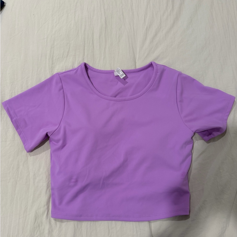 P'tula Lavender Crop Top